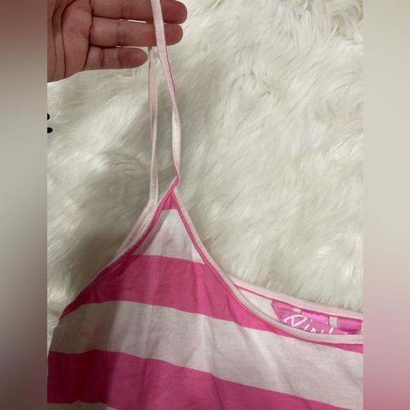 Rare Vintage PINK Victoria's Secret Stripped mini Dress - Picture 8 of 8